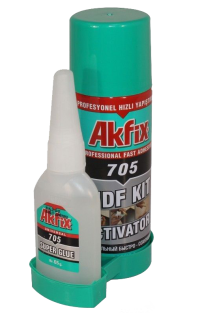   Akfix 705 Двухкомпонентный клей для экспресс-склеивания (200мл + 65г) универсальный - Ангара 96