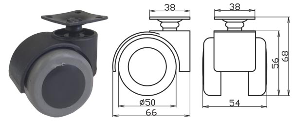 D 50.9. Опора колёсная фланцевая d50. Колёсная опора 193.00.000. Колесная опора со скобой d 40. Опора колесная с фланцем d50мм с тормозом.