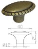 Ручка-кнопка 1148 старая бронза овал 40мм - Ангара 96