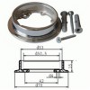 Крепеж к полу (столу) хром к трубе 50мм - Ангара 96