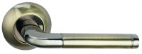 Ручка дверная LINDO A-34-10 GRAPHITE/ANT. BRONZE Графит/античная бронза - Ангара 96