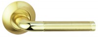 Ручка дверная LINDO A-34-10 GOLD/S.GOLD Золото/золото матовое - Ангара 96