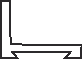 Крепежный уголок для верхних направляющих (вариант крепления к стене) GR - Ангара 96