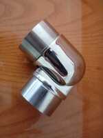 Отвод поручня AISI 304 50.8х1.5 со вставками, 90гр. (зеркало) регулируемый - Ангара 96