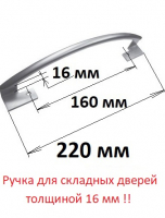 РУЧКИ ДЛЯ СКЛАДНЫХ ДВЕРЕЙ ШКАФА, ДЛЯ ДВЕРЕЙ-КНИЖЕК, ДЛЯ ДВЕРЕЙ-ГАРМОШЕК - Ангара 96