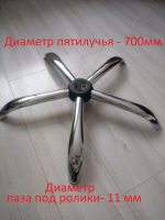 Пятилучья (крестовины) для офисных кресел и стульев - Ангара 96