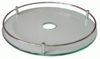 Полка центральная стекло 360*40мм с рейлингом  РTJ016-42A Alba - Ангара 96