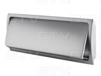 Врезная ручка прямоугольная 132*50мм металл хром зеркальный  UZ-R132-AL-01 GTV - Ангара 96