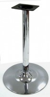 Нога 715мм хром (гальваника), диаметр трубы=60 мм, блин d=460мм - Ангара 96