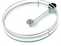 Полка боковая круглая стекло 364*100мм РTJ016-25 Alba - Ангара 96