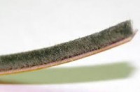 Щетка-пыльник самоклеющийся, ворс 12мм серая (под серебро) (цена за метр) - Ангара 96