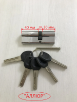 Цилиндровый механизм АЛЛЮР HD F 80-5К CP [30x10x40] хром, перфорированный ключ/ключ - Ангара 96