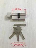 Цилиндровый механизм ключ-завертка CYL 3-60 CHROME "Bussare" - Ангара 96