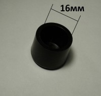 Заглушка наружная D=16мм из ПВХ (мягкий пластик), 500 шт/упак - Ангара 96