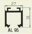 SKS-95 AL-95-2м Направляющая одинарная верхняя - Ангара 96