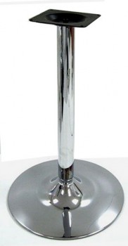 Нога 715мм хром (гальваника), диаметр трубы=60 мм, блин d=460мм - Ангара 96