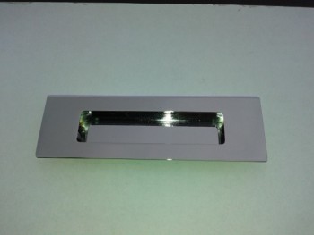 Врезная ручка UZ-Е6-96-01 с двусторонн. захватом металл. хром зеркальный GTV - Ангара 96