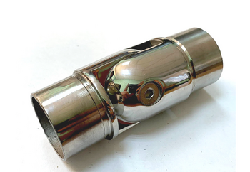 Отвод (поворот) поручня AISI 304 38,1х1.5 со вставками, 90гр. (зеркало) регулируемый - Ангара 96